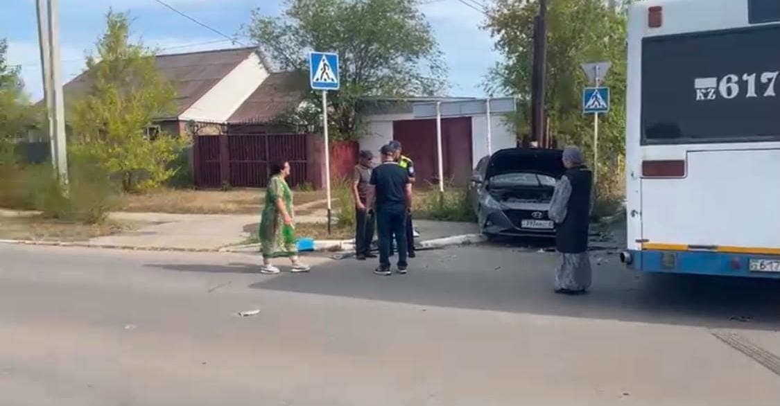 Два человека получили травмы в результате аварии в Костанайском районе